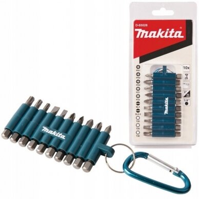 Sukimo antgalių rinkinys Makita D-65028, 10 vnt.