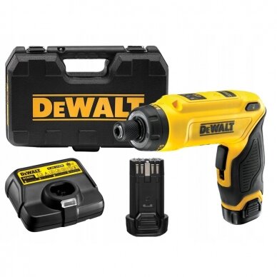 Suktuvas DeWalt DCF680G2; 7,2 V; 2x1,0 Ah akum.