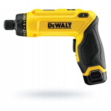 Suktuvas DeWalt DCF680G2; 7,2 V; 2x1,0 Ah akum. 2