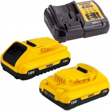 Suktuvas-gręžtuvas DeWalt DCD777L2T; 18 V; 2x3,0 Ah akum. 3