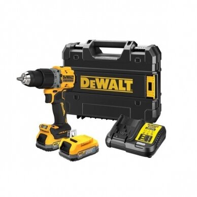 Suktuvas-gręžtuvas DeWalt DCD805H2T-QW; 18 V; 2x5,0 Ah akum.