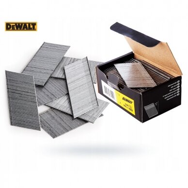 Vinys Dewalt DNBA1638GZ; 20°; 1,6x38 mm; 2500 vnt.; galvanizuotos