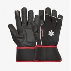 Wintergloves, Red Winter dry, black/red 8, GlovesPro