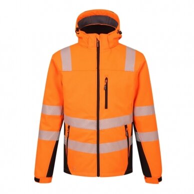 Žieminė softshell striukė Calgary, su pamušalu CL2, oranžinė M, Pesso