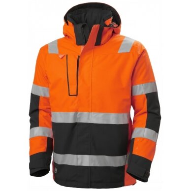 Žieminė striukė Alna 2.0,  CL3, did. matomumo oranžinė/juoda XL, Helly Hansen WorkWear