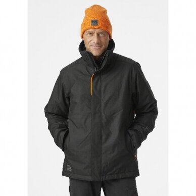 Žieminė striukė Kensington, su gobtuvu, juoda 2XL, Helly Hansen Workwear